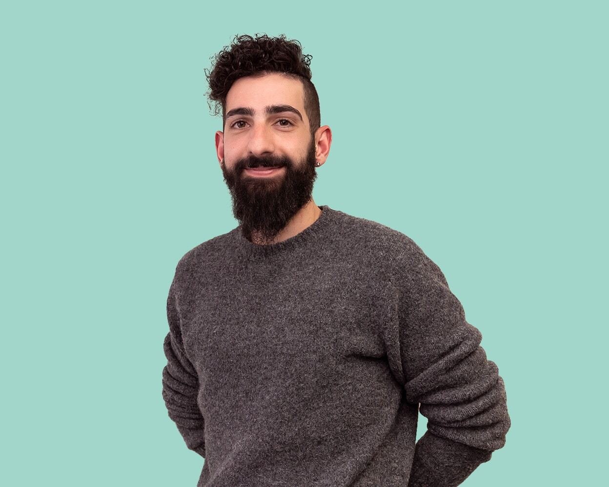 A man with a beard