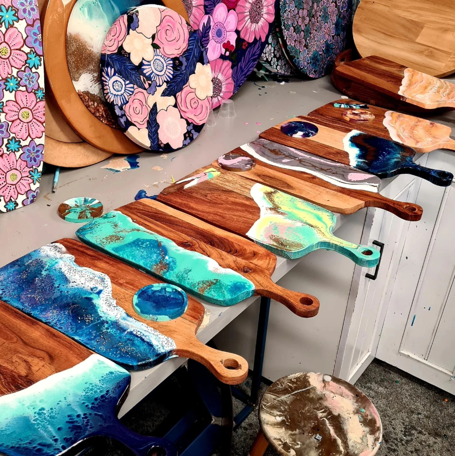 Resin cheeseboard workshop (Bannockburn) 